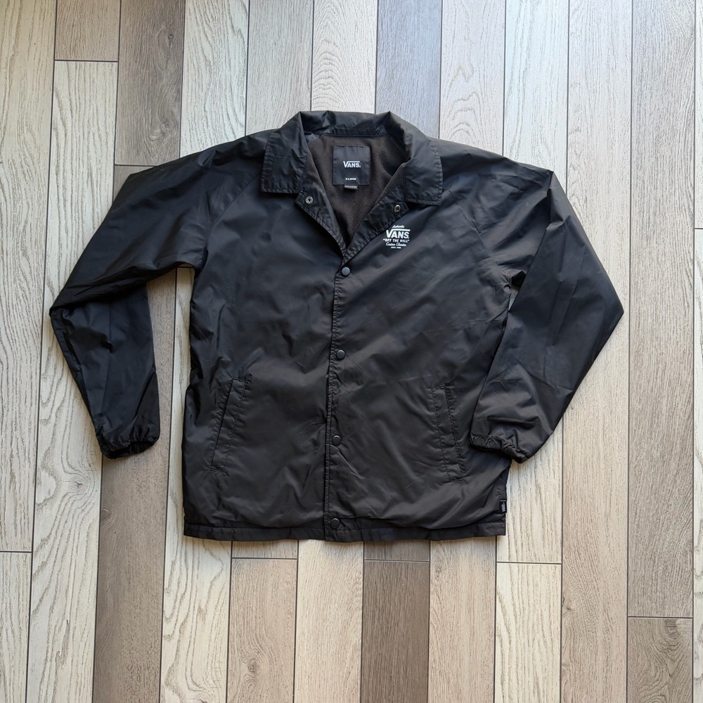 Vans of the Wall Big Kids Black Coach Jacket